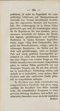 8) Zeichen aus dem verminderten symphatischen Einfluss