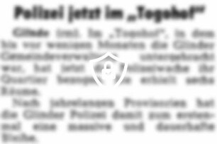 Polizei jetzt im "Togohof"