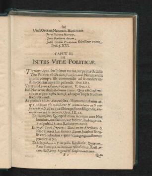 Caput III. Initiis Vitae Politicae.