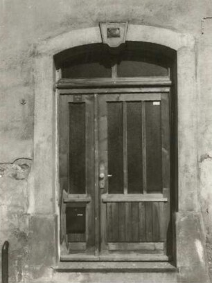Marienberg, Töpferstraße 15 / Ecke Amtsstraße. Wohnhaus. Portal