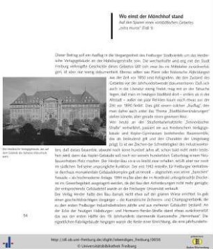Wo einst der Mönchhof stand (Teil 1)