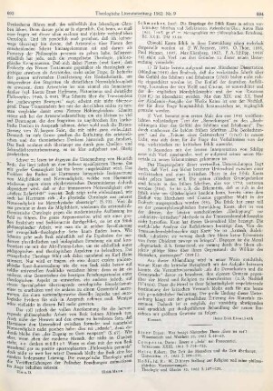 694 [Rezension] Schmucker, Josef, Die Ursprünge der Ethik Kants in seinen vorkritischen Schriften und Reflektionen