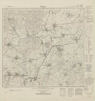 4921 (alte Nr.: 2857) Borken i. Hessen-Nassau, Meßtischblatt (4cm - Karte)