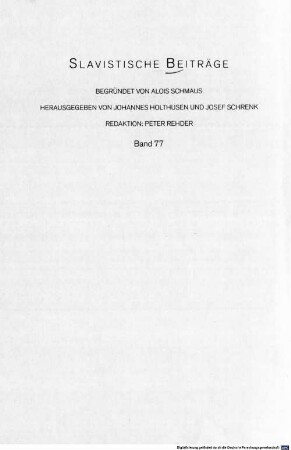 Homonyme und ihre formale Auflösbarkeit im System Sprache : dargestellt an altrussischen Berufsbezeichnungen