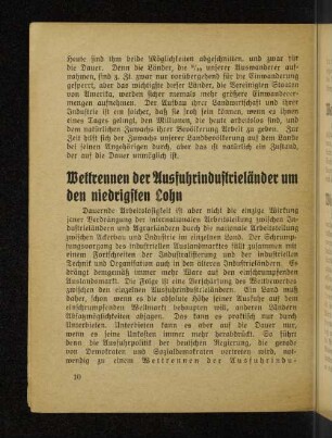 Wettrennen der Ausfuhrindustrieländer um den niedrigsten Lohn