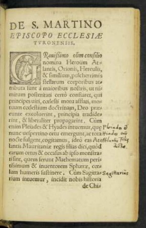 De S. Martino Episcopo Ecclesiae Turonensis.