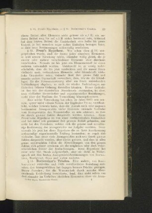 § 33. Prout's Hypothese.