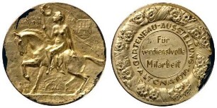 Medaille zur Gartenbauausstellung