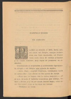 Capítulo XXXIX - Un "valiente"