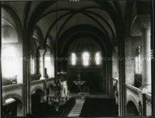 Innenansicht der reformierten Kirche in Insterburg