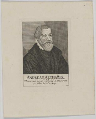 Bildnis des Andreas Althammer