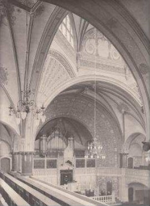 Blick in den Innenraum der Synagoge. Dortmund, Am Hiltropwall