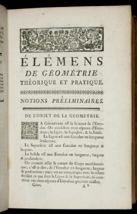 Notions Prelimimaires.