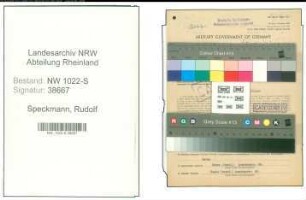 Entnazifizierung Rudolf Speckmann , geb. 26.05.1904 (Bahnsekretaer)