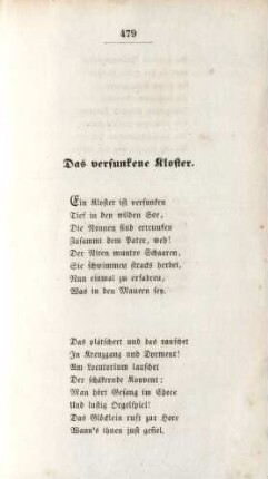 Das versunkene Kloster.