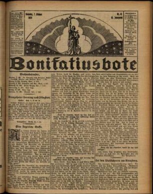 Erste Ausgabe vom Sonntag, den 07. Oktober 1928.