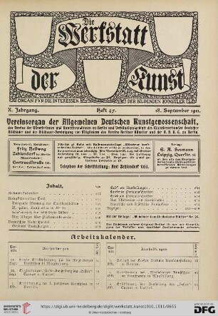 Heft 47 (18. September 1911)