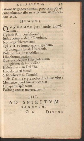IIII. Ad Spiritum Sanctum.