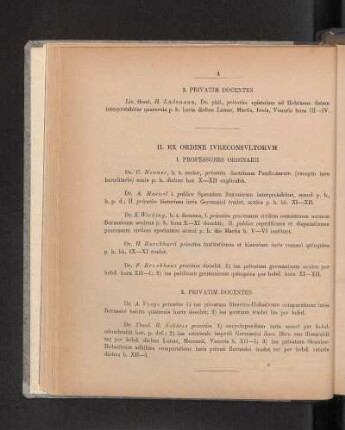 II. Ex Ordine Ivreconsvltorvm