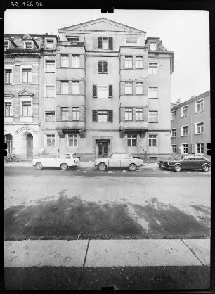 Dresden-Neustadt, Holzhofgasse 21. Wohnhaus (um 1925). Straßenfront