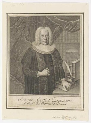 Bildnis des Johann Gottlob Carpzovius