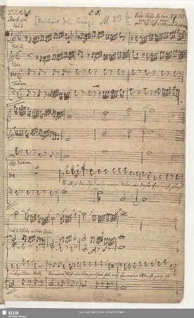 Recit[ativo] acc[ompagnato]: So soll ich denn selbst wider meinen Willen