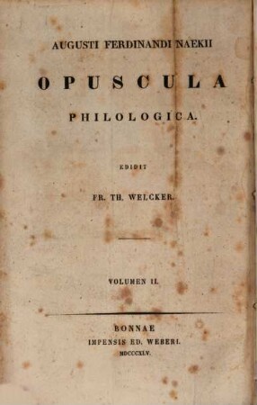 Opuscula philologica. 2