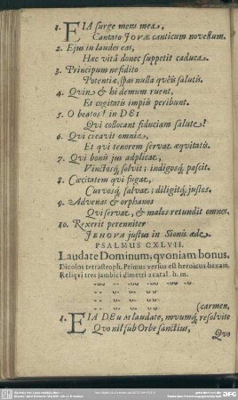 Psalmus CXLVII. Laudate Dominum, quoniam bonus