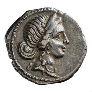 Münze, Denar, 47 - 46 v. Chr.