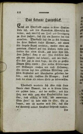 Das siebente Hauptstück.