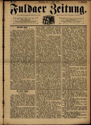 Ausgabe vom Dienstag, den 01. Juli 1890.