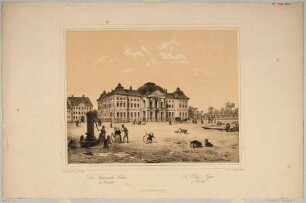 Das Japanische Palais in Dresden-Neustadt, Blick vom Palaisplatz nach Westen