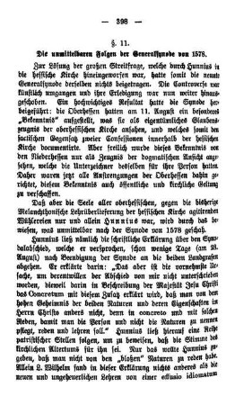 §. 11. Die unmittelbaren Folgen der Generalsynode von 1578.