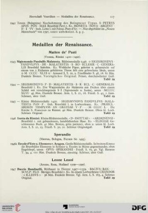 Medaillen der Renaissance (Nr. 1943-1951)