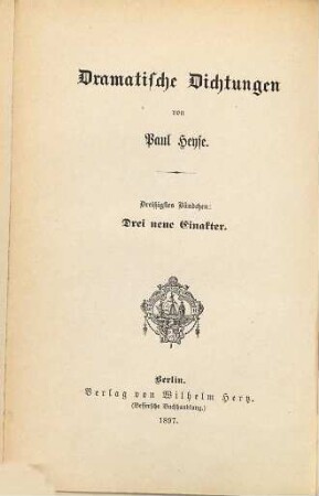 Dramatische Dichtungen, 30