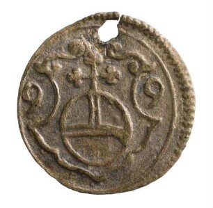 Münze, Pfennig, 1599