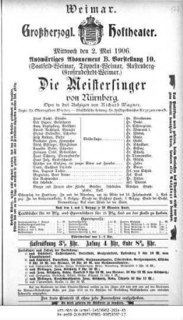 Die Meistersinger von Nürnberg