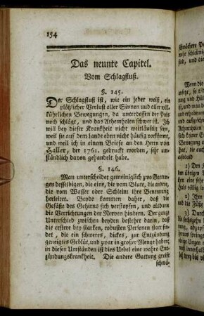 Das neunte Capitel. Vom Schlagfluß.