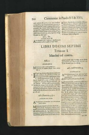 Libri Decimi Septimi.