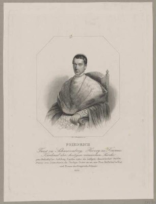 Bildnis des Friedrich zu Schwarzenberg