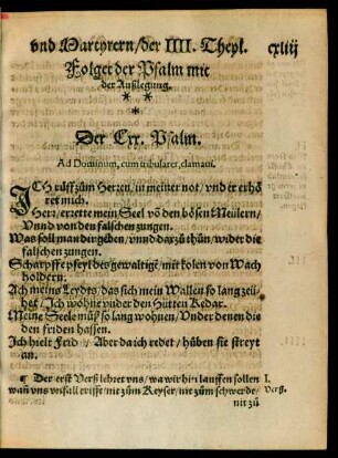 Folget der Psalm mit der Außlegung.