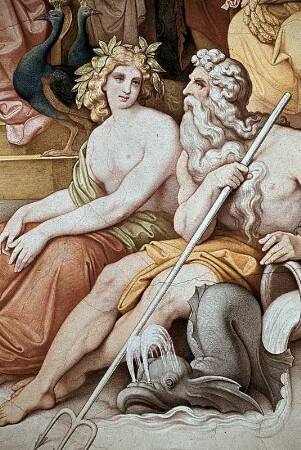 Die Hochzeit von Amor und Psyche im Olymp