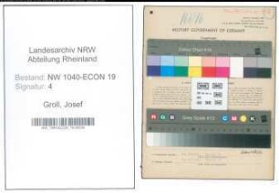 Entnazifizierung Josef Groll , geb. 17.10.1901 (Gaswerkarbeiter)