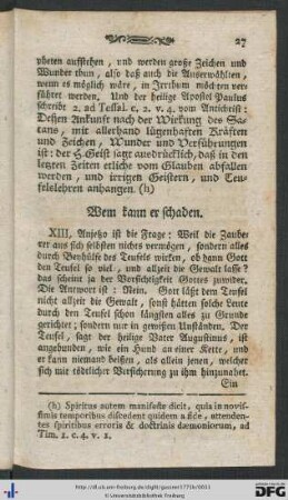 Wem kann er schaden.