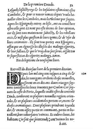 Extraict du dixiesme liure de la premiere dixaine.