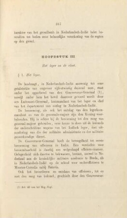 Hoofdstuk III. Het leger en de vloot