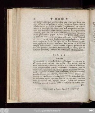 Cap. VII. Peroratio.
