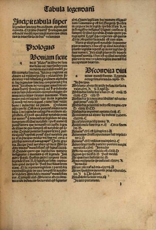 Longobardica historia que a plerisq[ue] Aurea legenda sanctoru[m] appellatur siue Passionale sanctorum
