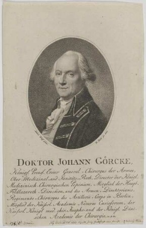 Bildnis des Johann Görcke