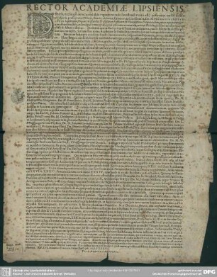 Rector Academiae Lipsiensis ad funus Hieronymi Beckleben, ... peragendum invitat